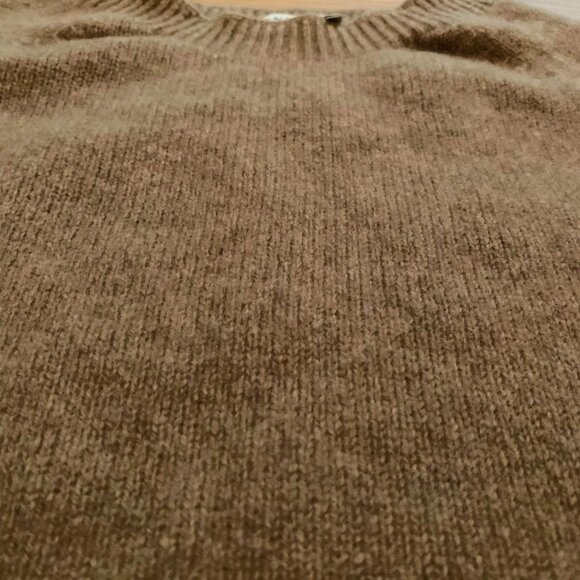 Sunspel Lambswool Crew Neck Jumper sandstone - Picture 4 of 7